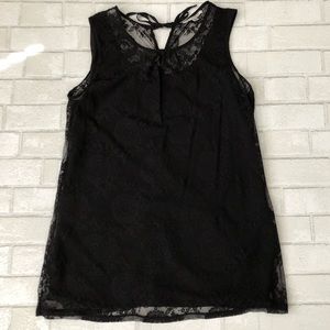 CAbi Date Night Black Lace Top, Style 942